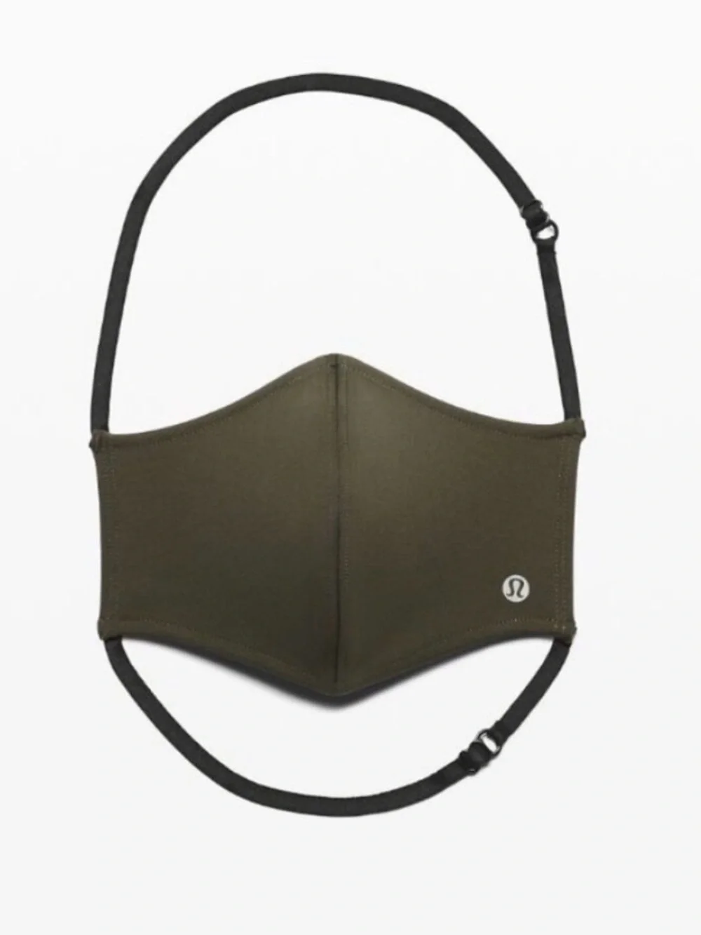 Lululemon Unisex Double Strap Ultralu Dark Green Olive Face Mask Size: OS